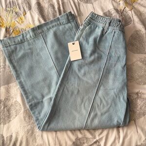 MOTHER Light Blue Denim Trousers